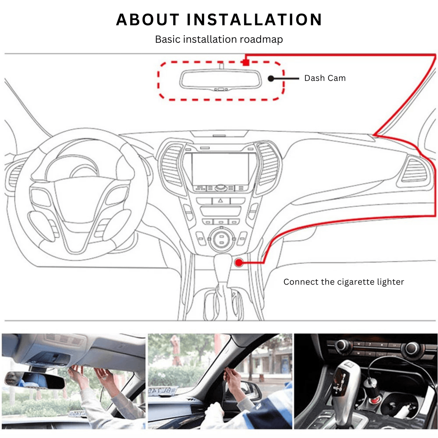 Dual-Lens Dash Camera with HD Night Vision - Autotrendix
