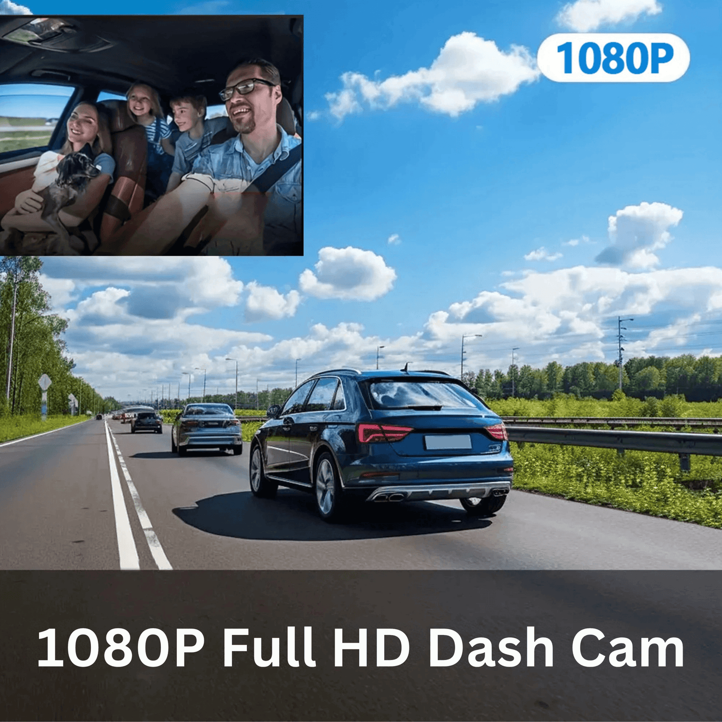 Dual-Lens Dash Camera with HD Night Vision - Autotrendix