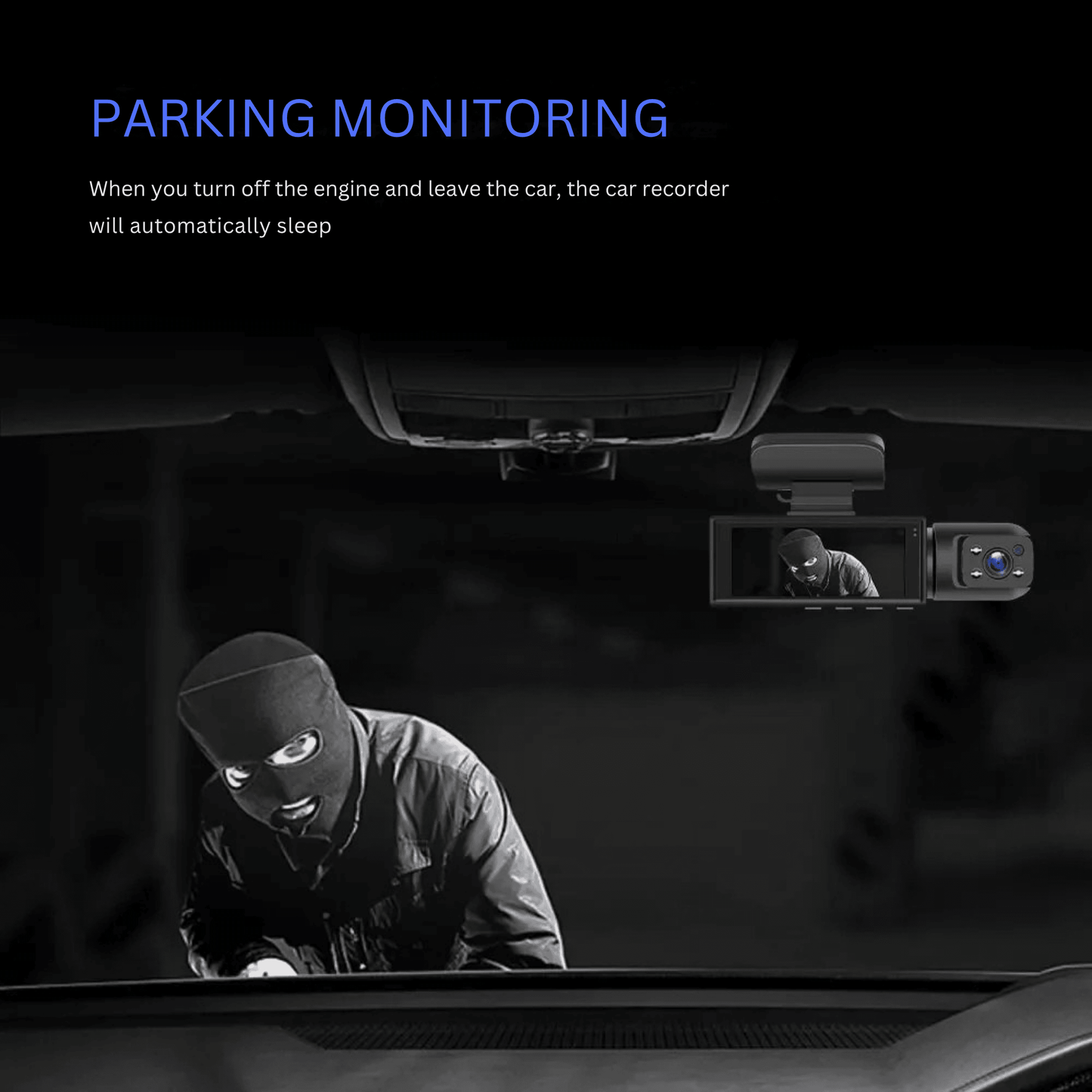 Dual-Lens Dash Camera with HD Night Vision - Autotrendix