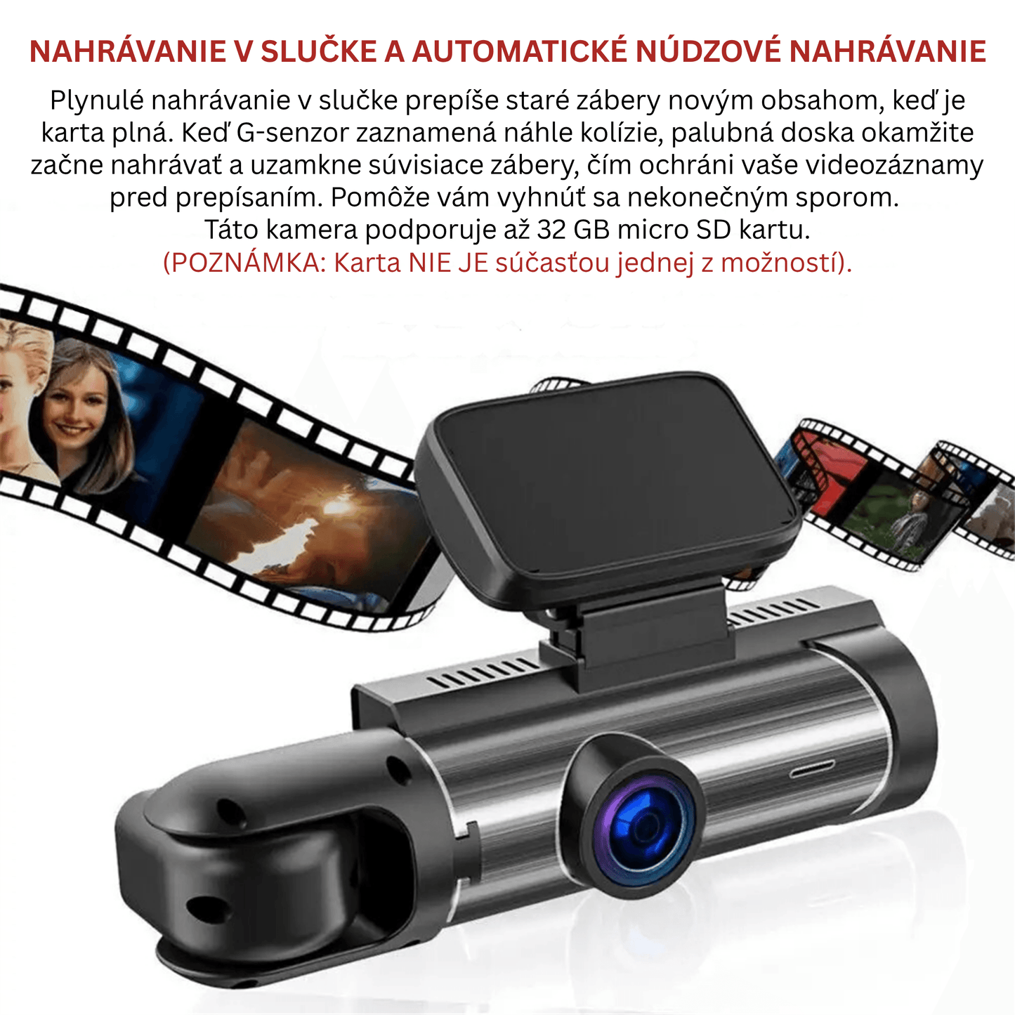 Dual-Lens Dash Camera with HD Night Vision - Autotrendix