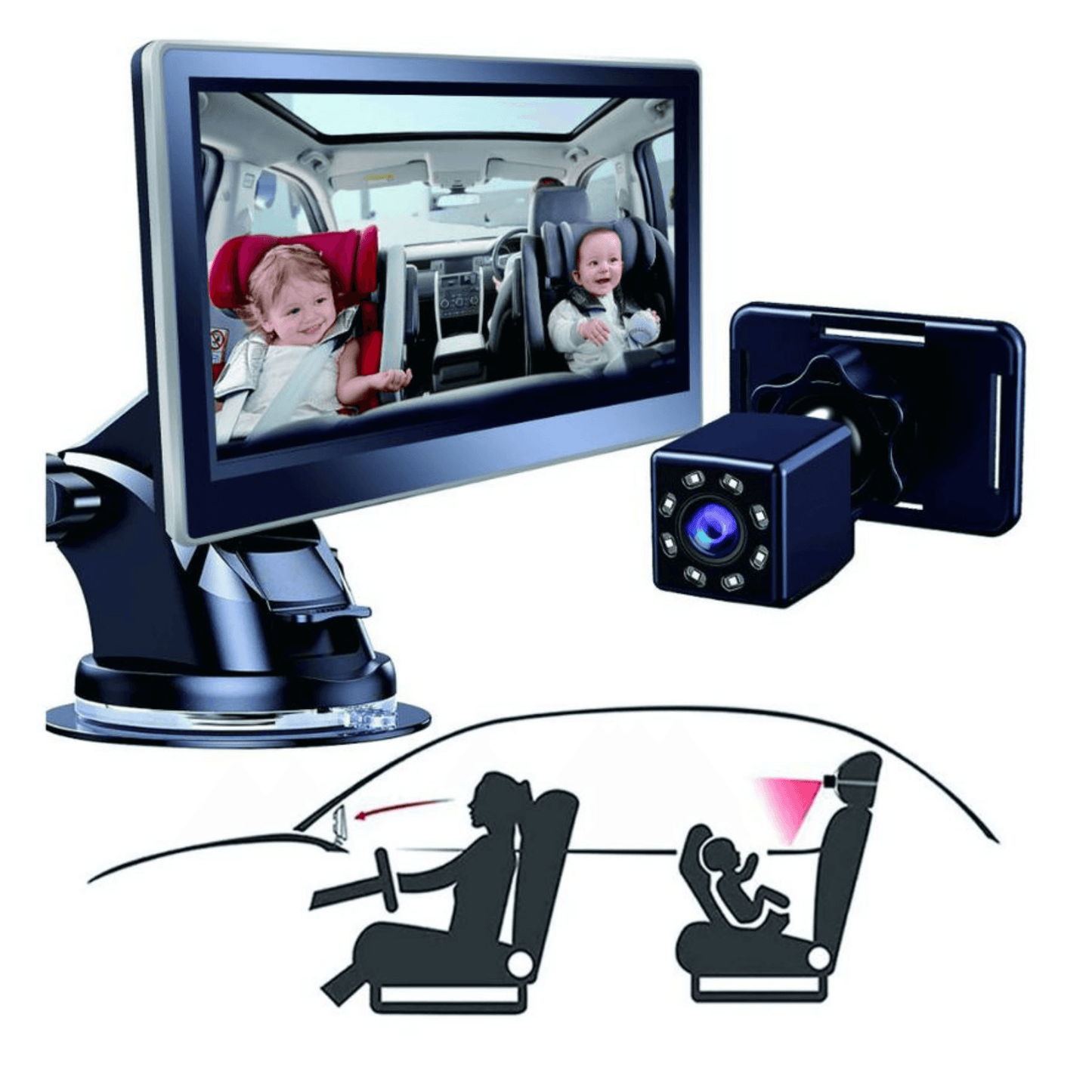 HD Night Vision Baby Mirror Monitor - Autotrendix