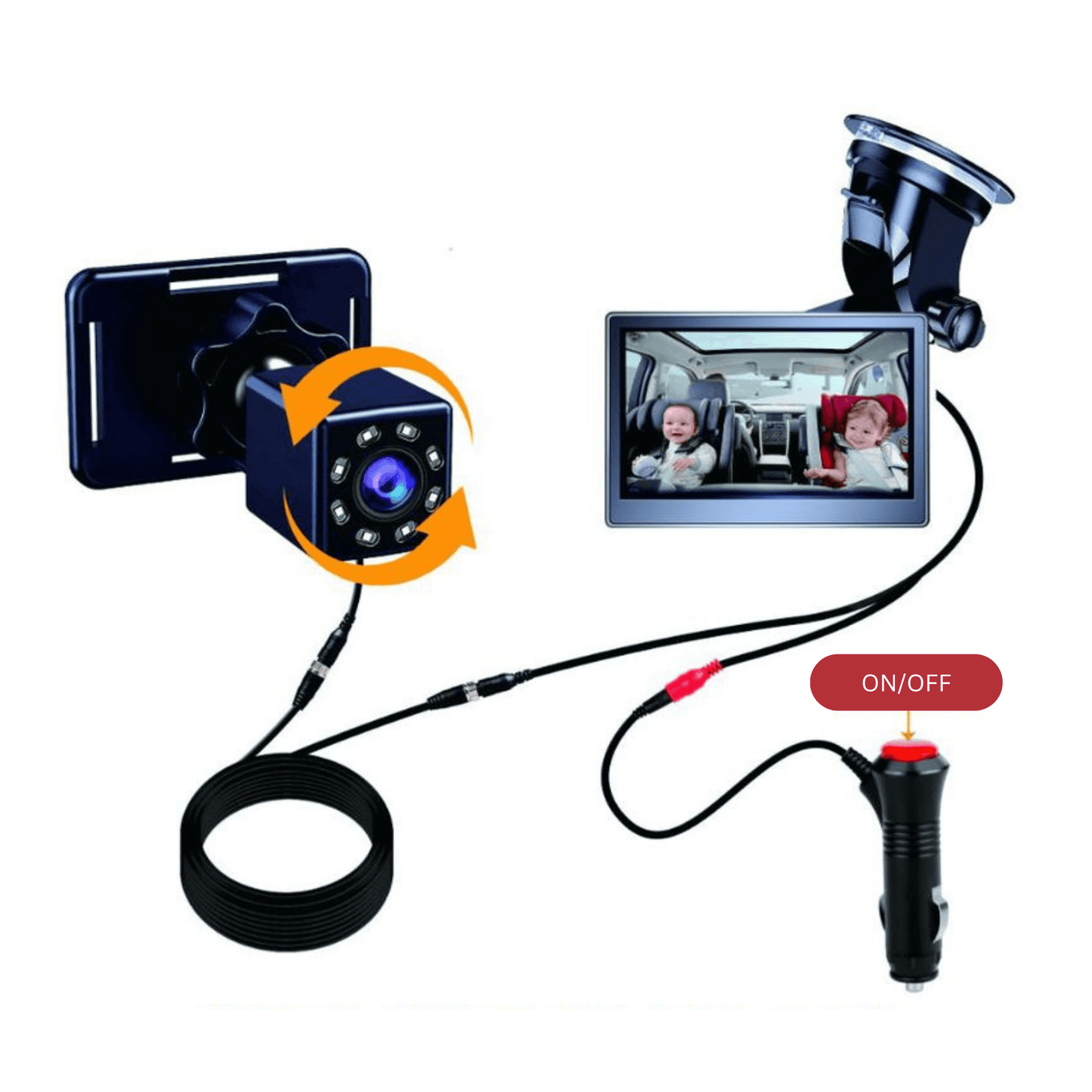 HD Night Vision Baby Mirror Monitor - Autotrendix