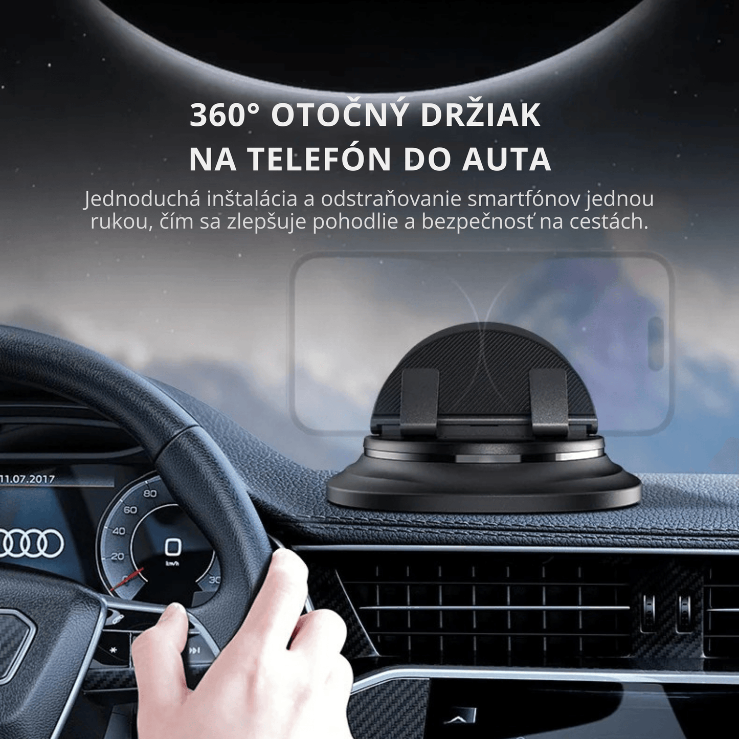 Multifunctional 360° Rotatable Car Phone Holder - Autotrendix