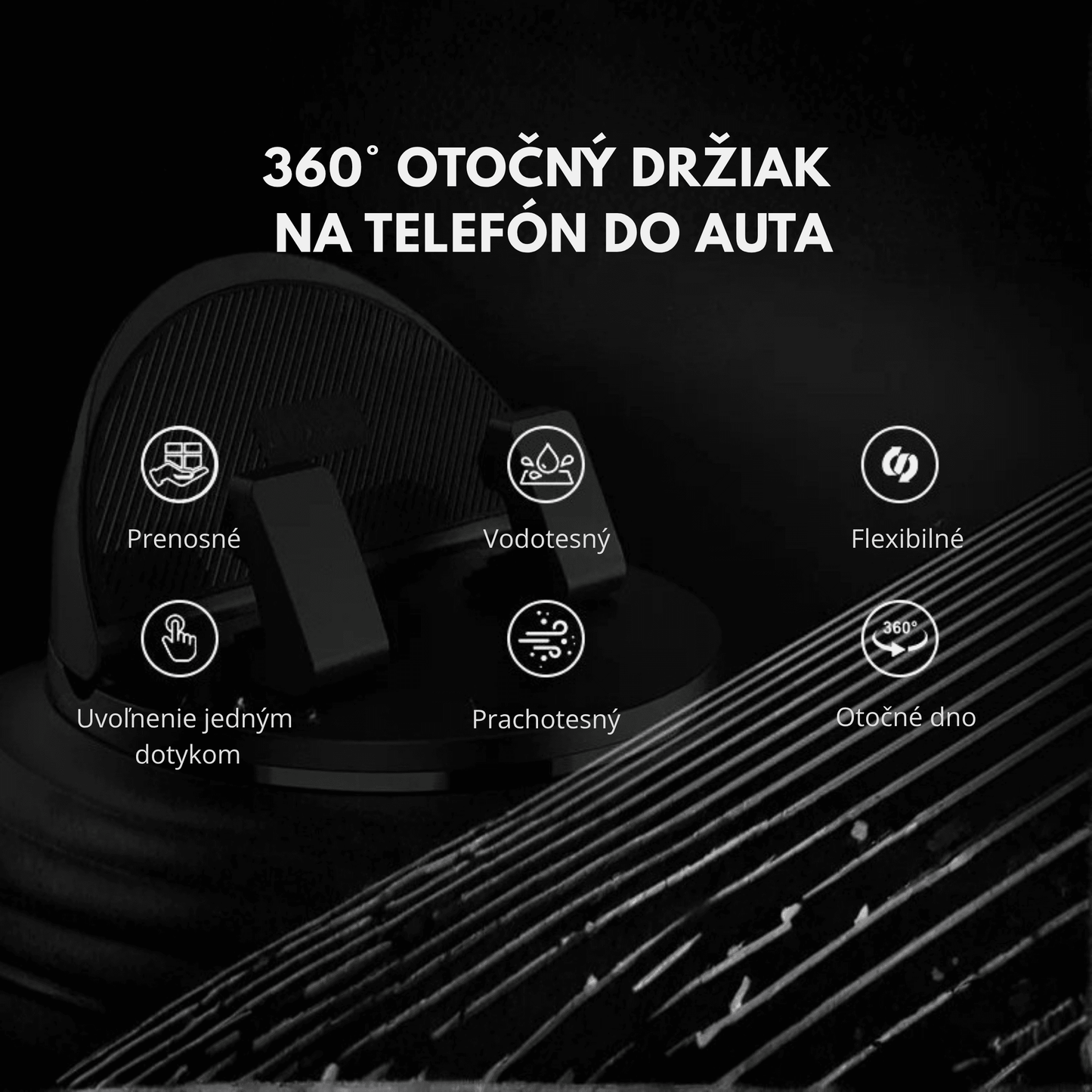 Multifunctional 360° Rotatable Car Phone Holder - Autotrendix