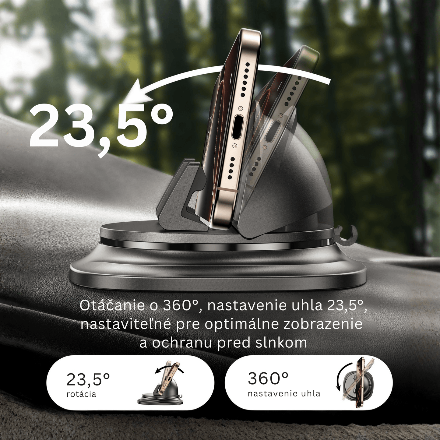 Multifunctional 360° Rotatable Car Phone Holder - Autotrendix