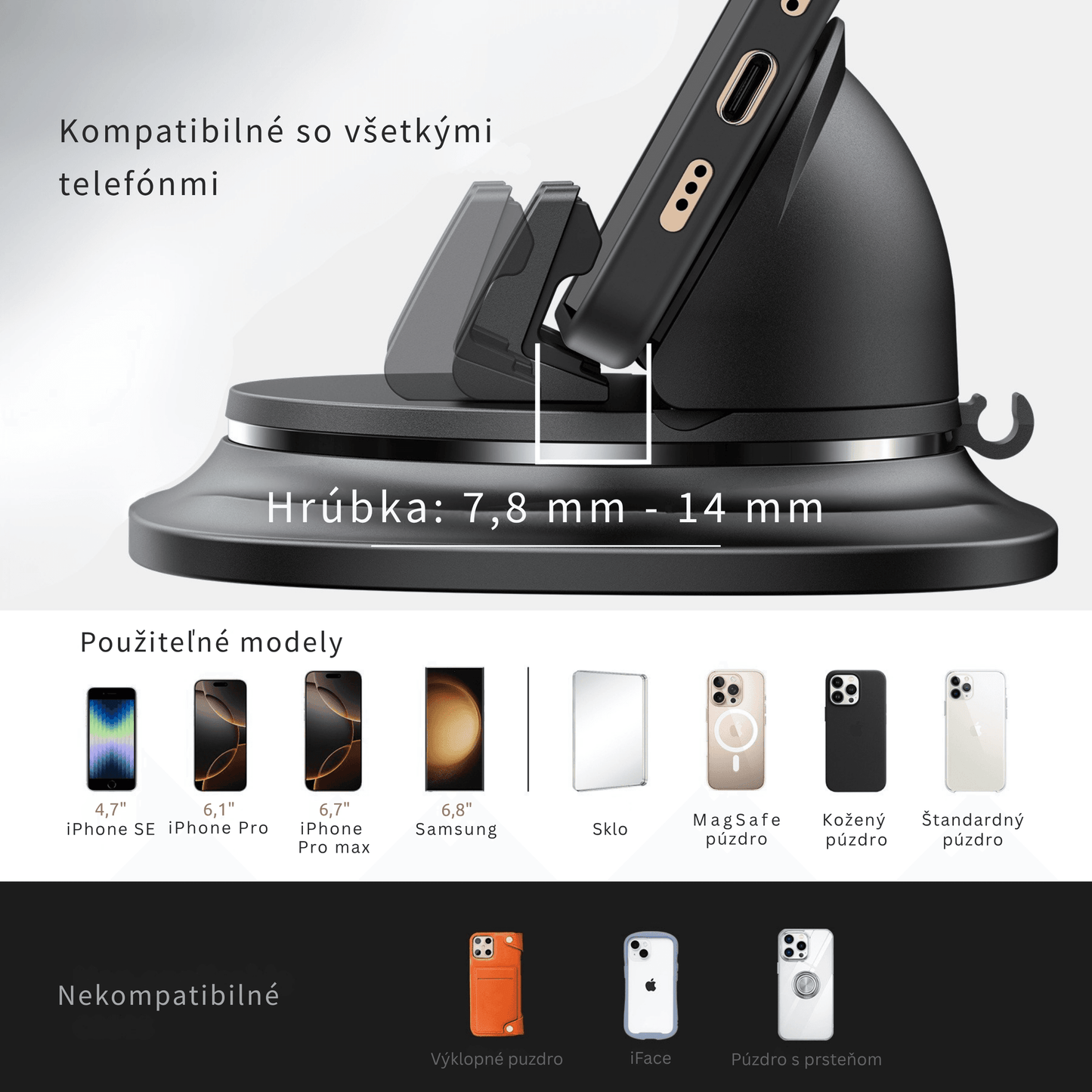 Multifunctional 360° Rotatable Car Phone Holder - Autotrendix