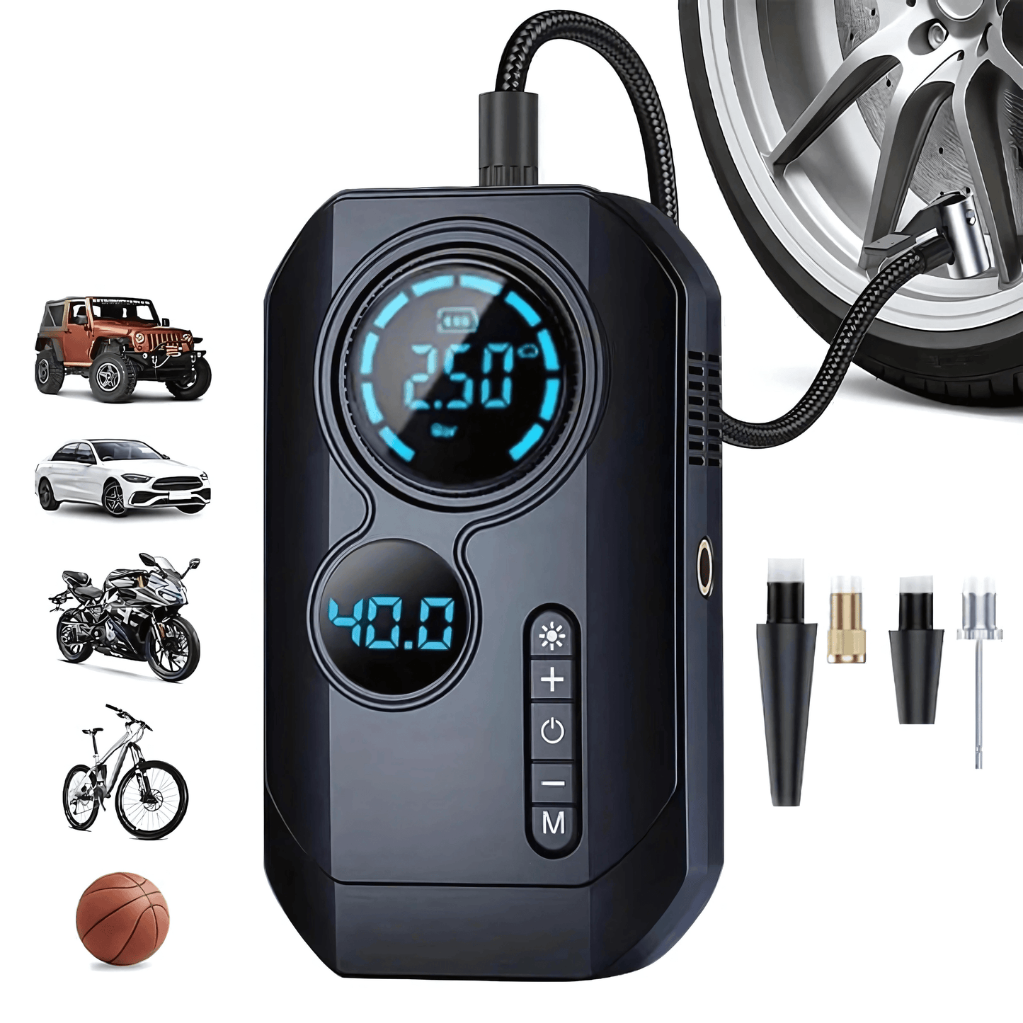 Portable Car Jump Starter & Air Compressor - Autotrendix