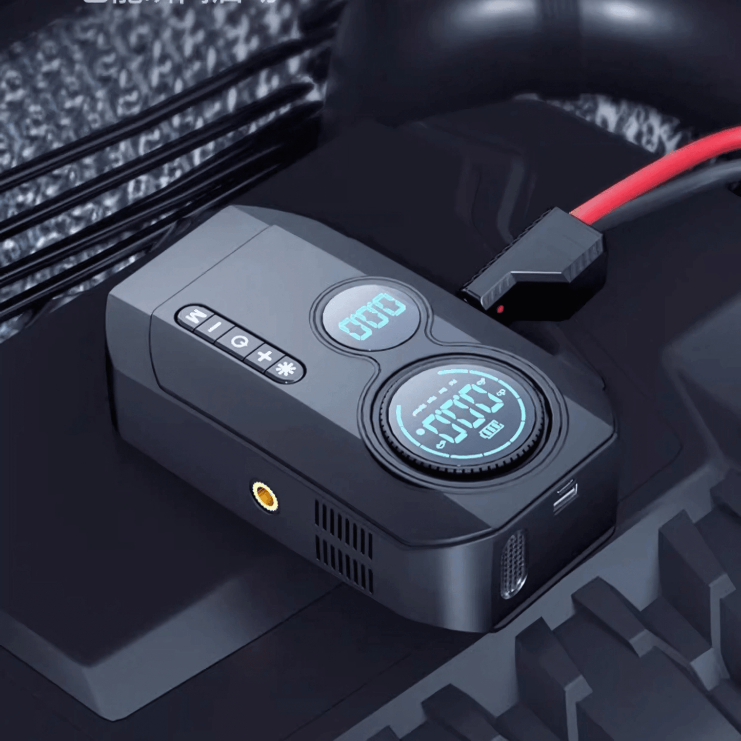 Portable Car Jump Starter & Air Compressor - Autotrendix