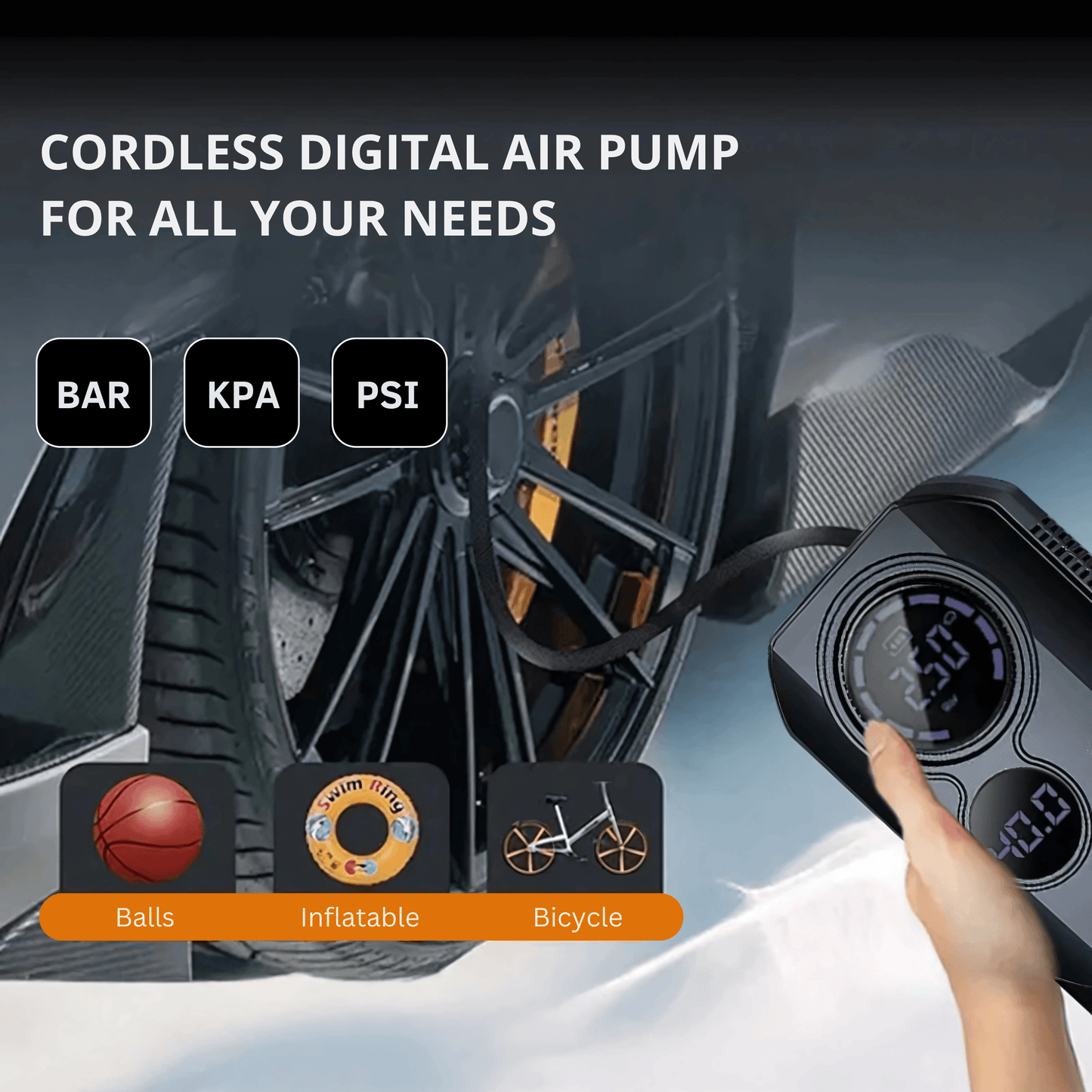 Portable Car Jump Starter & Air Compressor - Autotrendix