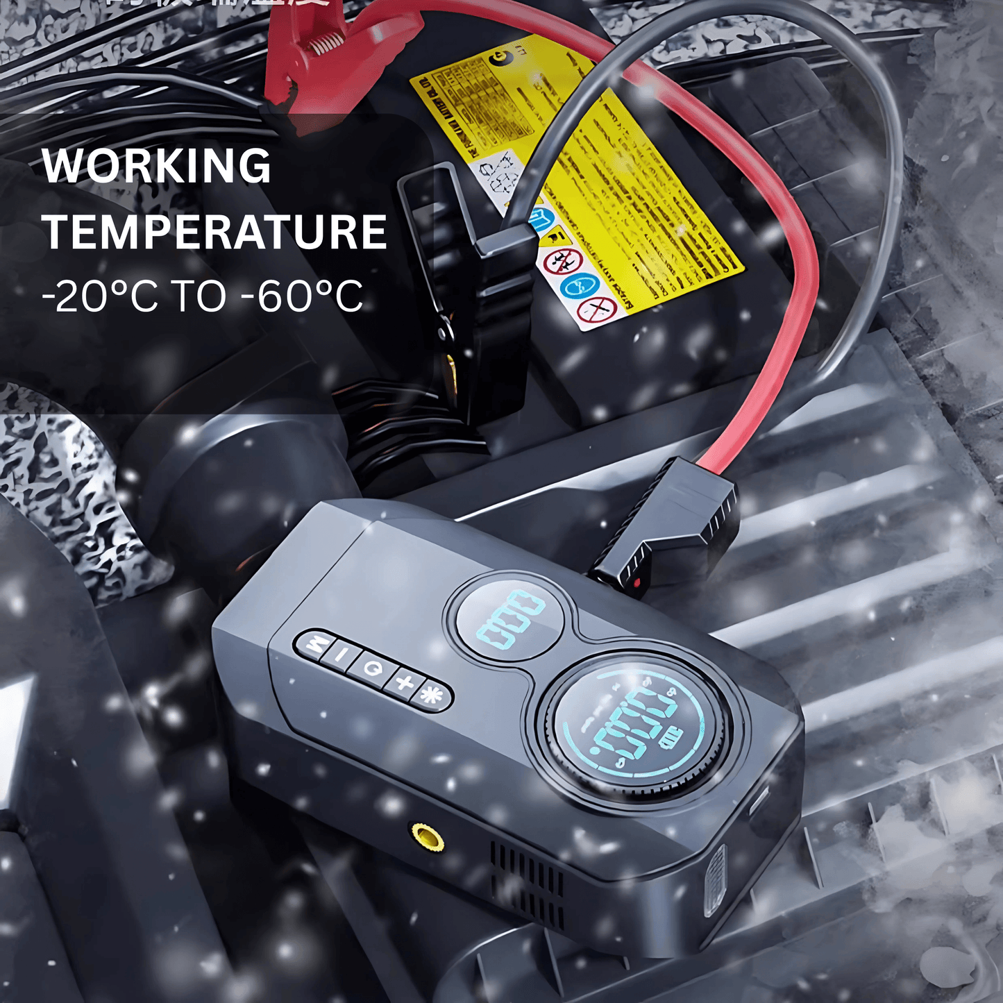 Portable Car Jump Starter & Air Compressor - Autotrendix