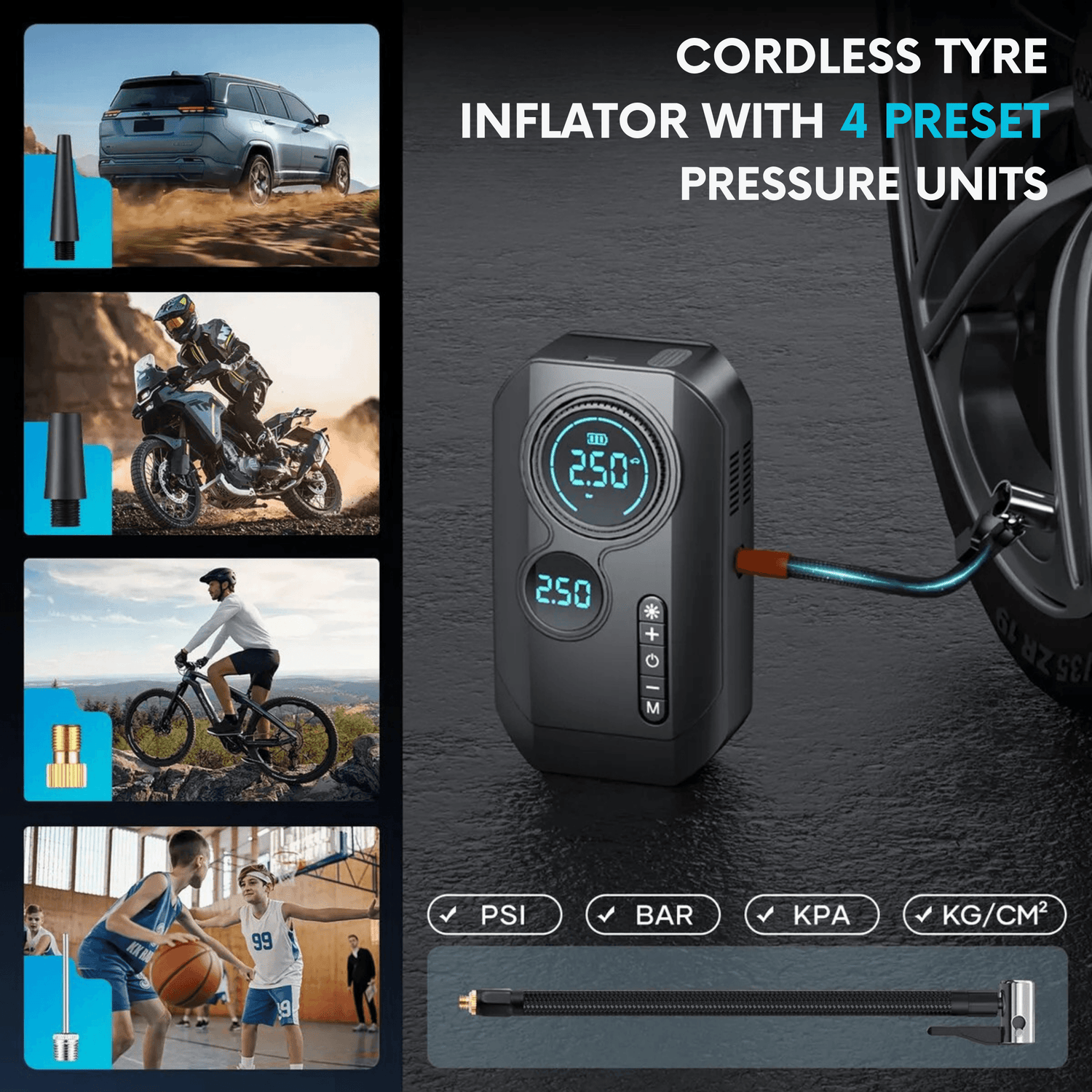 Portable Car Jump Starter & Air Compressor - Autotrendix