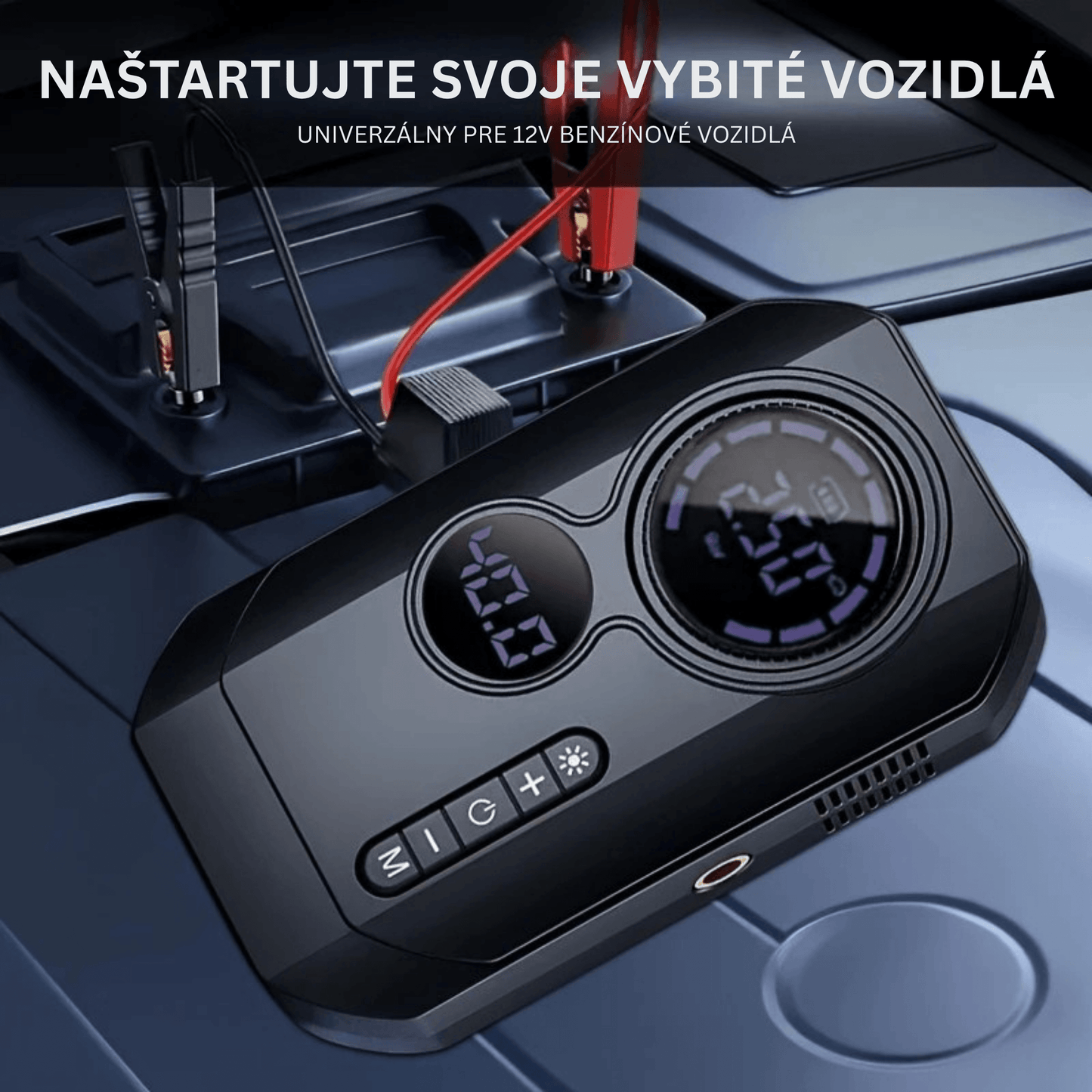 Portable Car Jump Starter & Air Compressor - Autotrendix