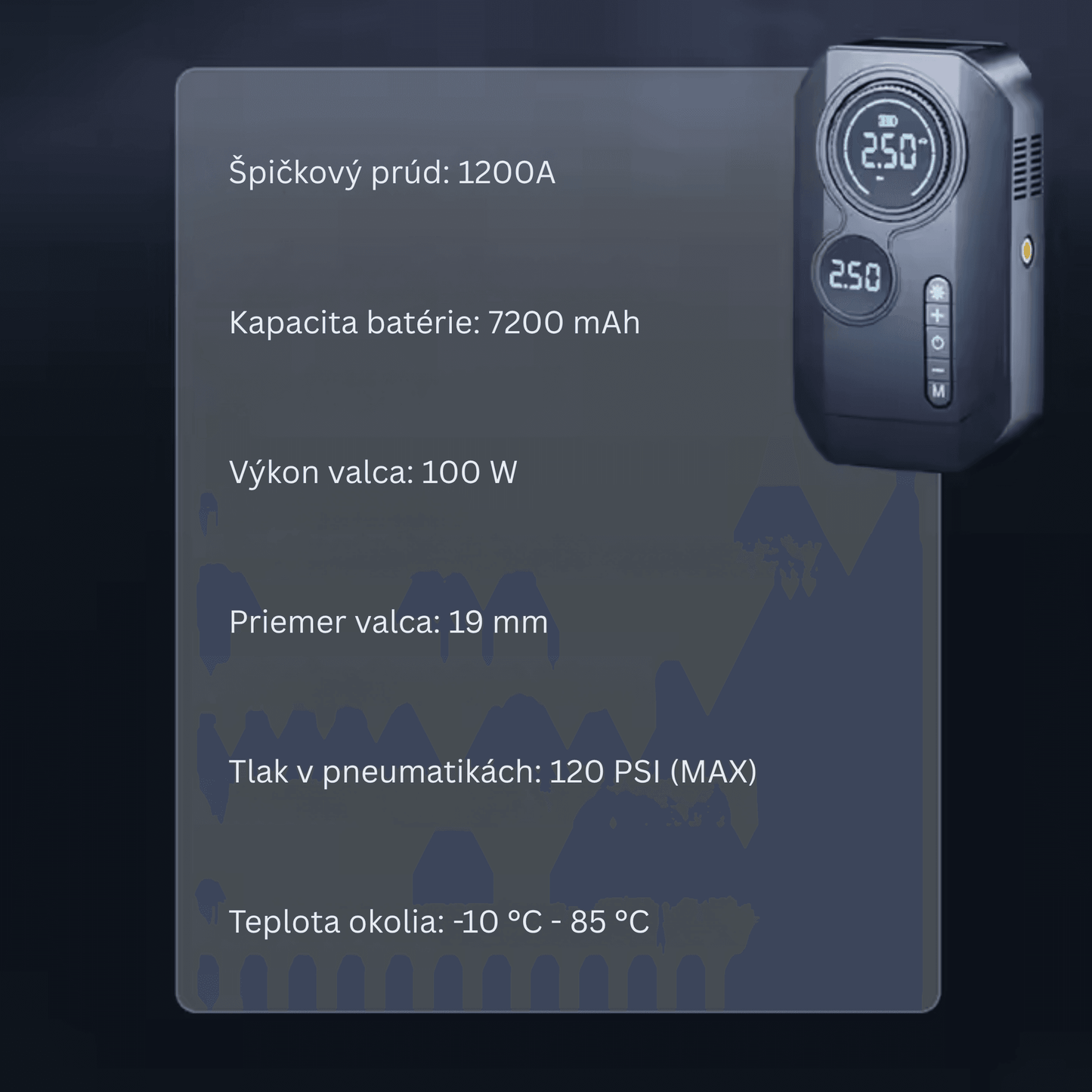 Portable Car Jump Starter & Air Compressor - Autotrendix