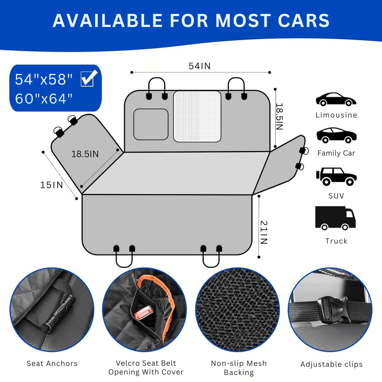 Scratchproof Dog Car Seat Cover - Autotrendix