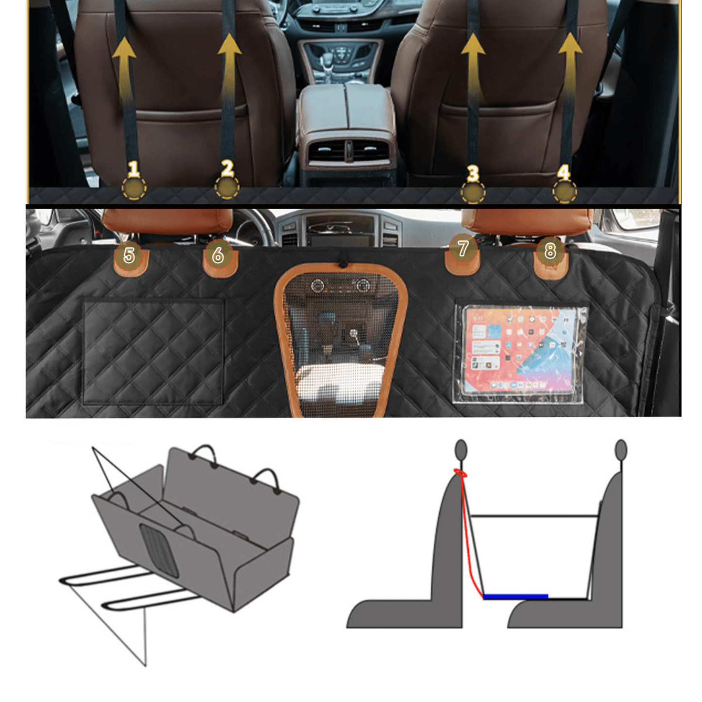 Scratchproof Dog Car Seat Cover - Autotrendix