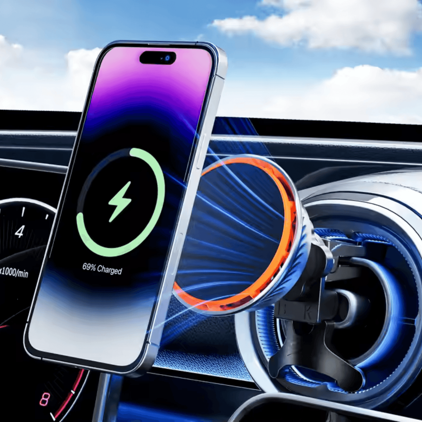 Smart Wireless Magnetic Car Charger - Autotrendix