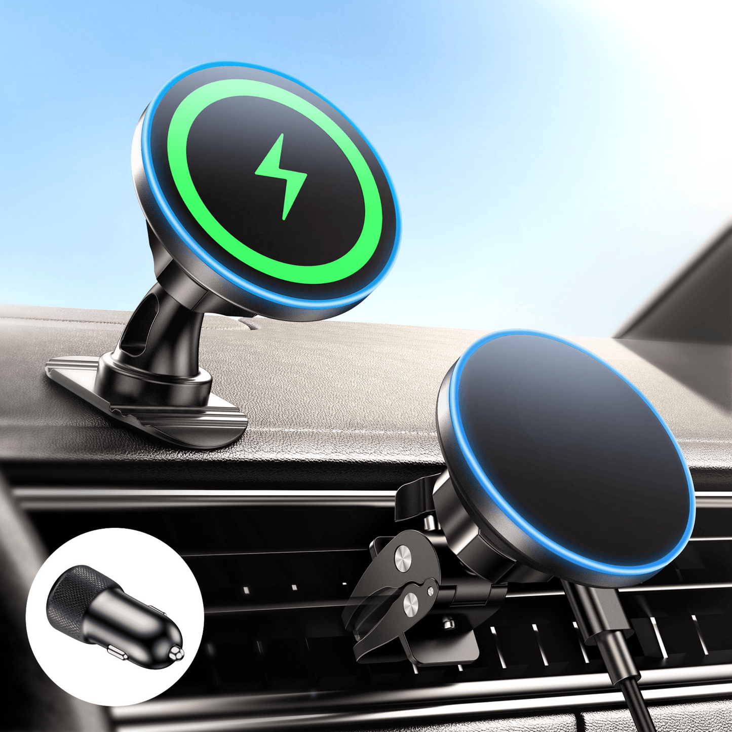 Smart Wireless Magnetic Car Charger - Autotrendix