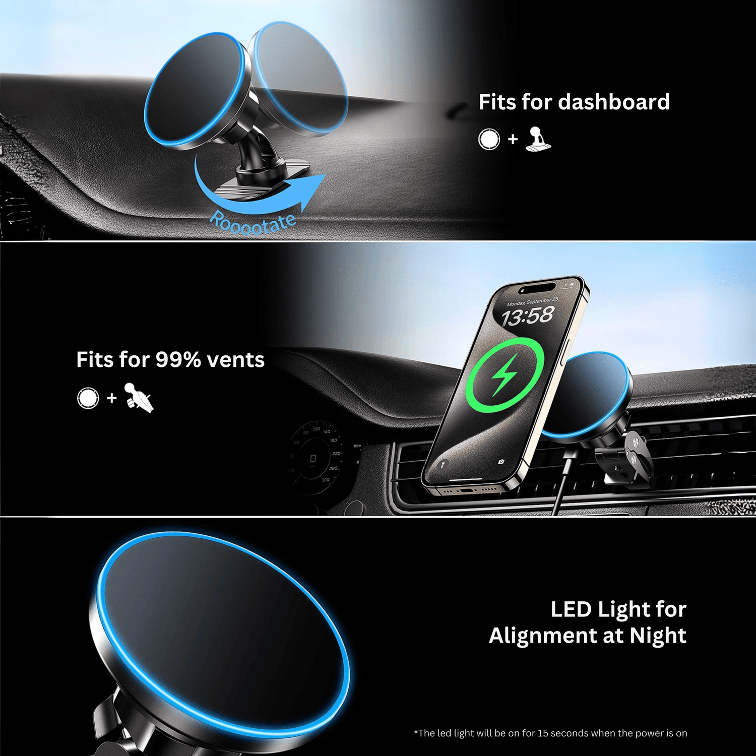 Smart Wireless Magnetic Car Charger - Autotrendix