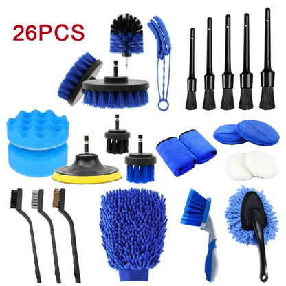 Car Cleaning Brush Set 26 pcs