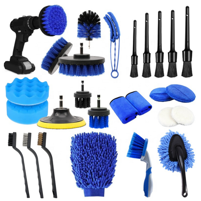 Car Cleaning Brush Set 26 pcs
