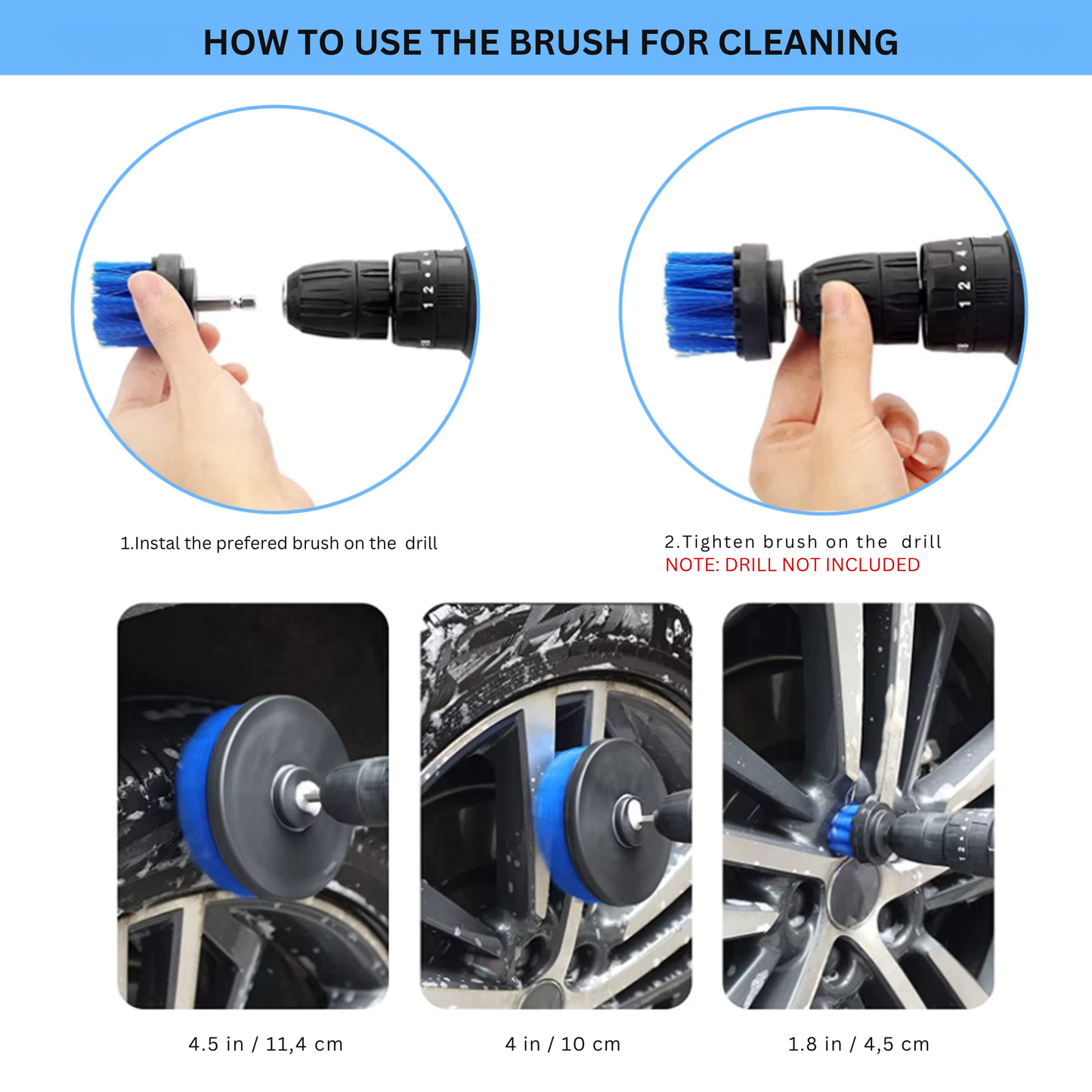 Car Cleaning Brush Set 26 pcs