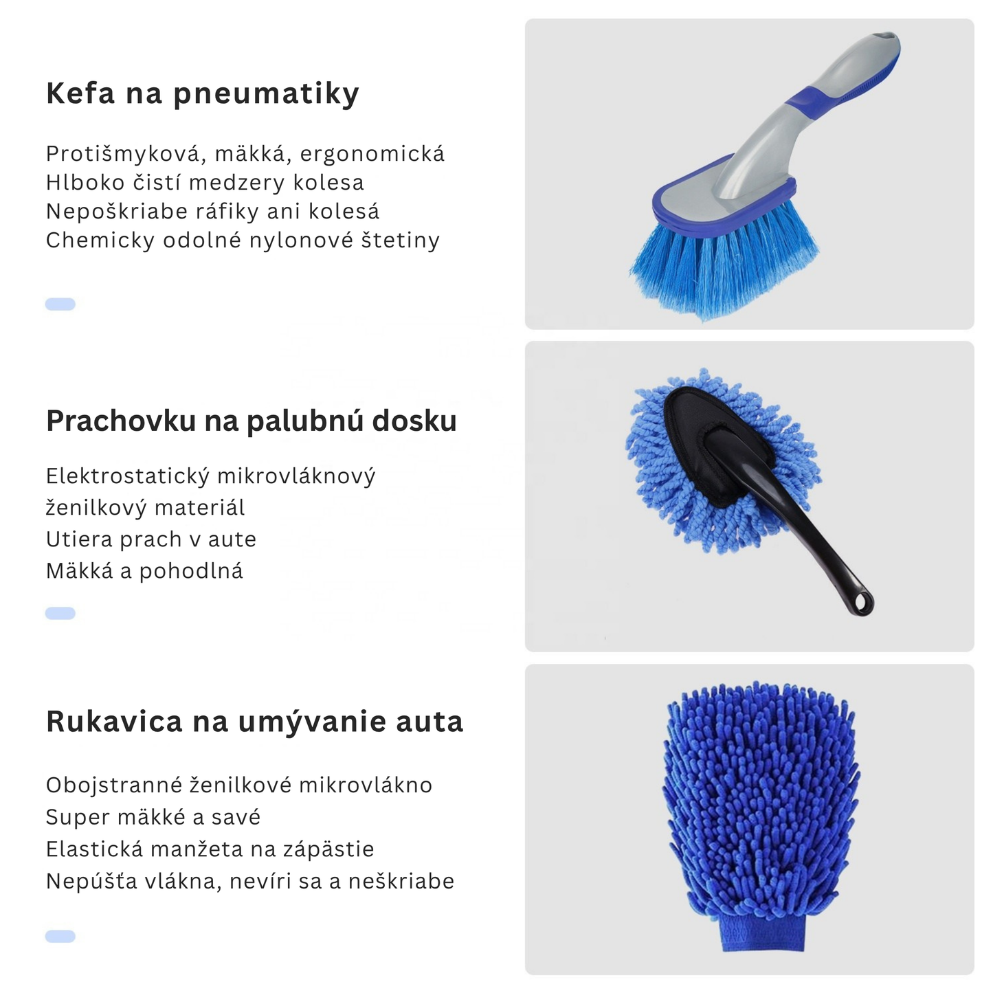 Car Cleaning Brush Set 26 pcs