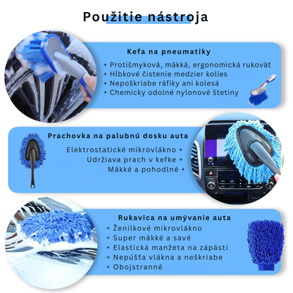 Car Cleaning Brush Set 26 pcs