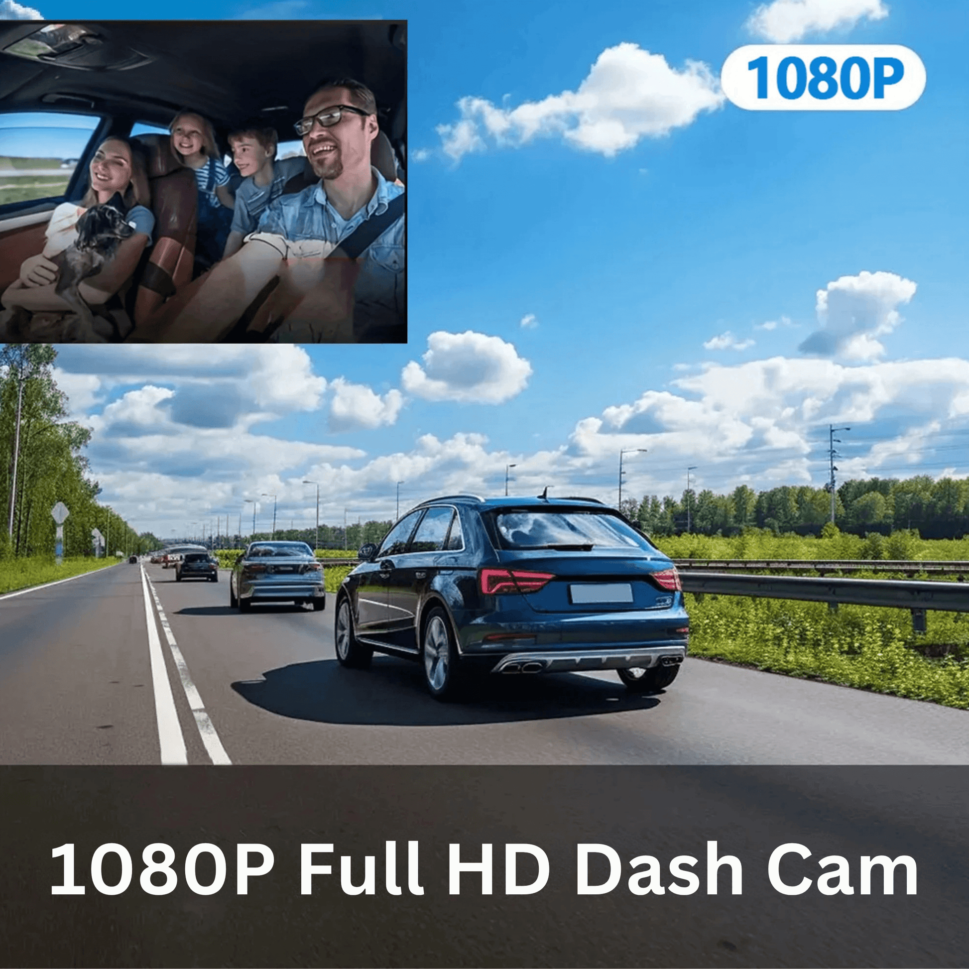 Dual-Lens Dash Camera with HD Night Vision - Autotrendix