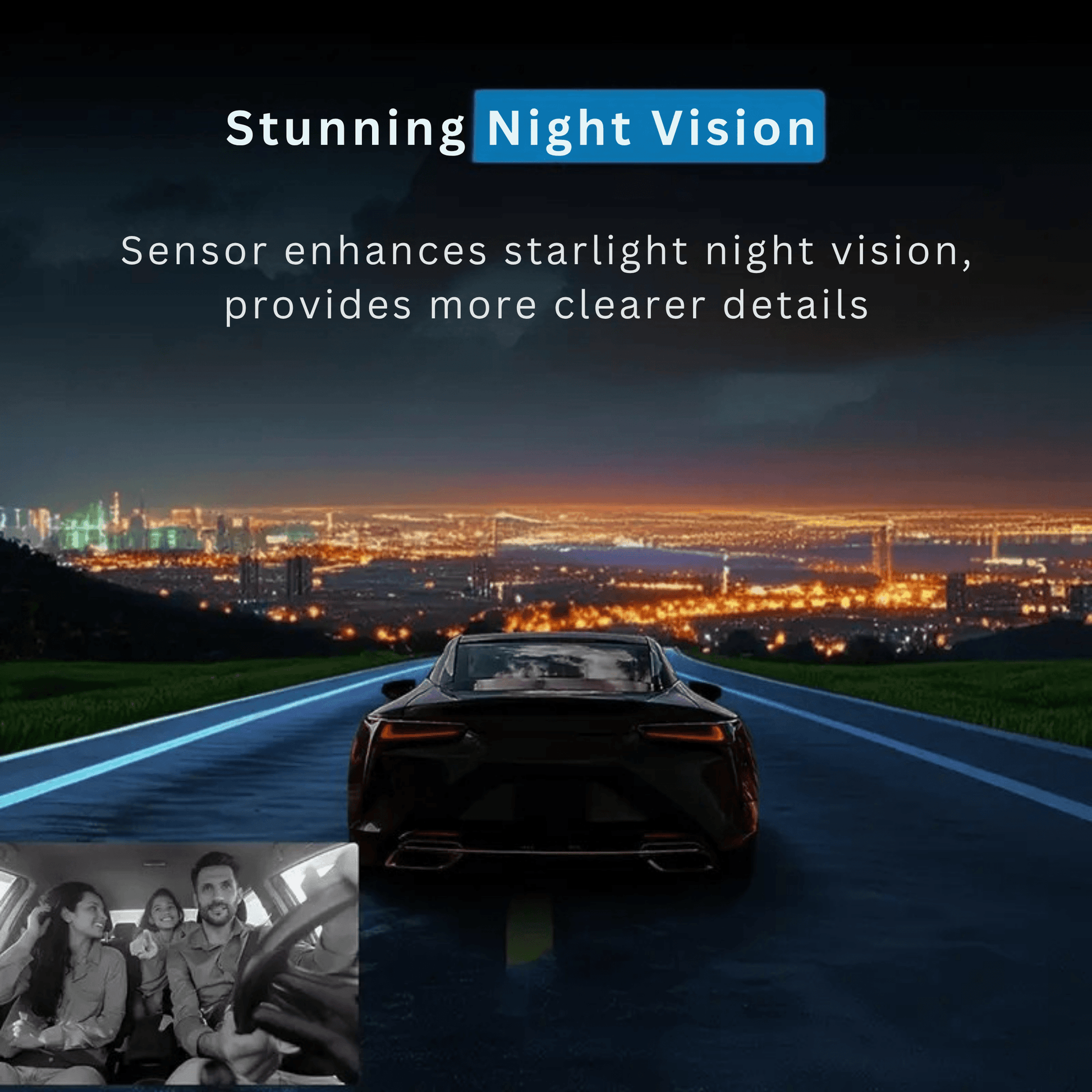 Dual-Lens Dash Camera with HD Night Vision - Autotrendix