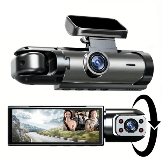 Dual-Lens Dash Camera with HD Night Vision - Autotrendix
