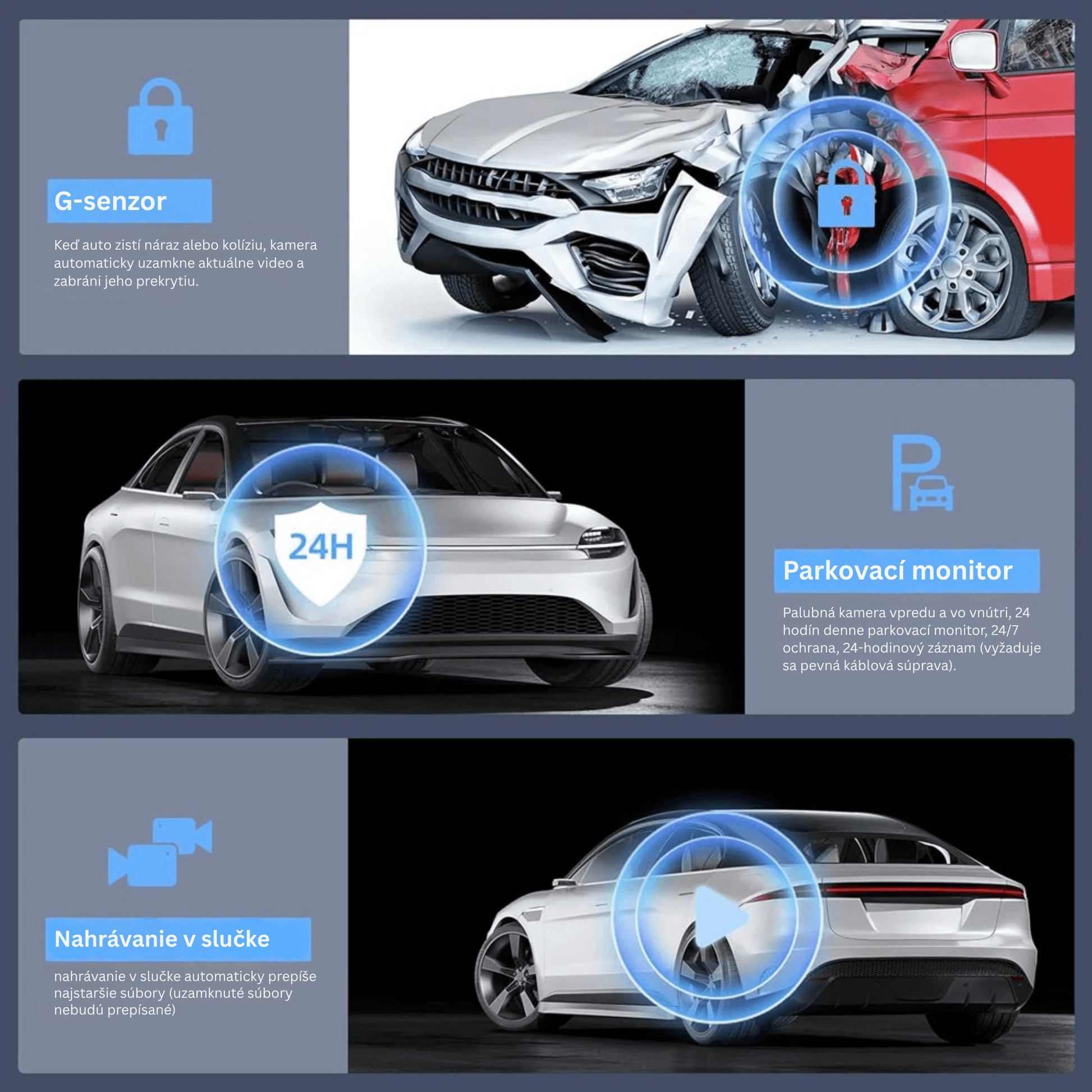 Dual-Lens Dash Camera with HD Night Vision - Autotrendix