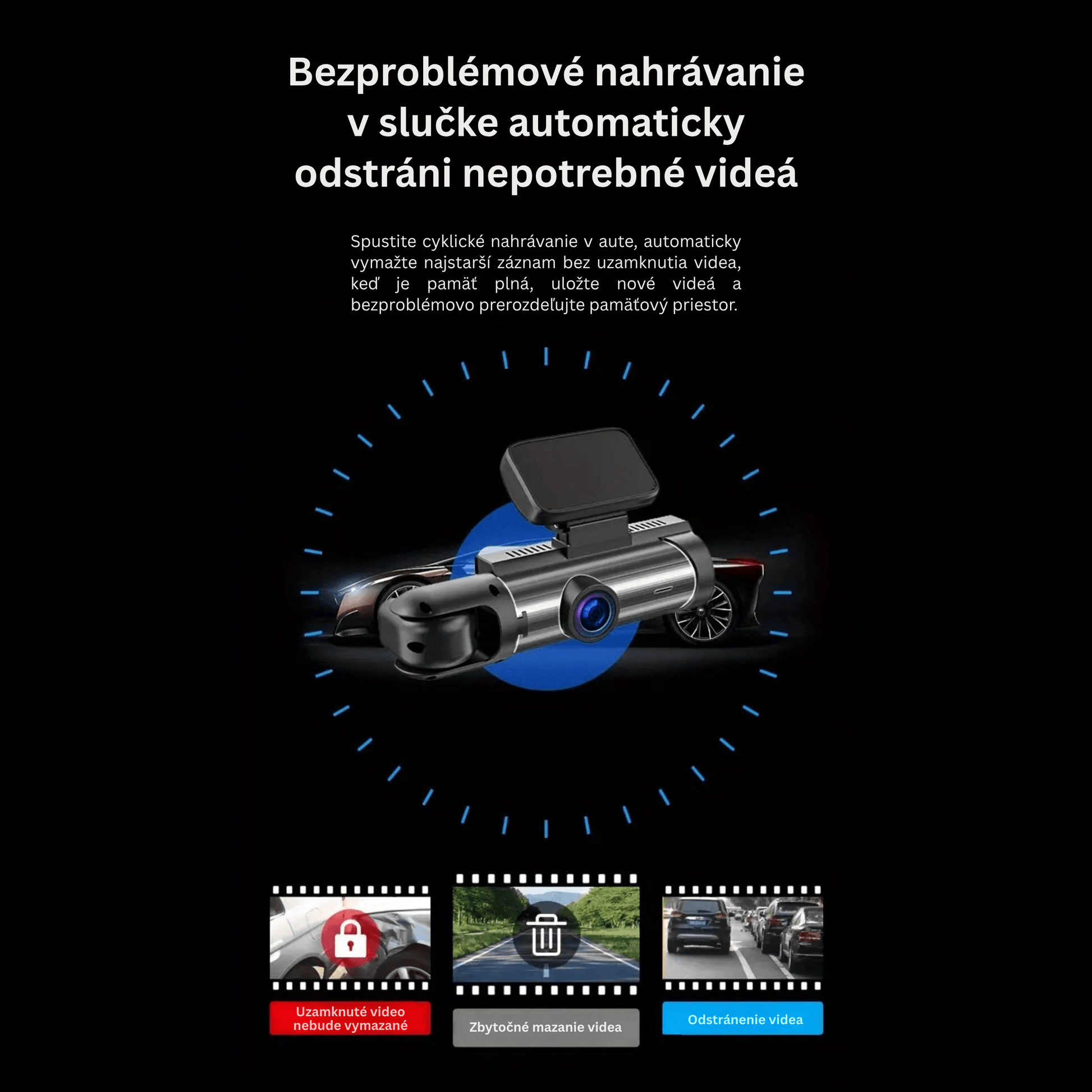Dual-Lens Dash Camera with HD Night Vision - Autotrendix