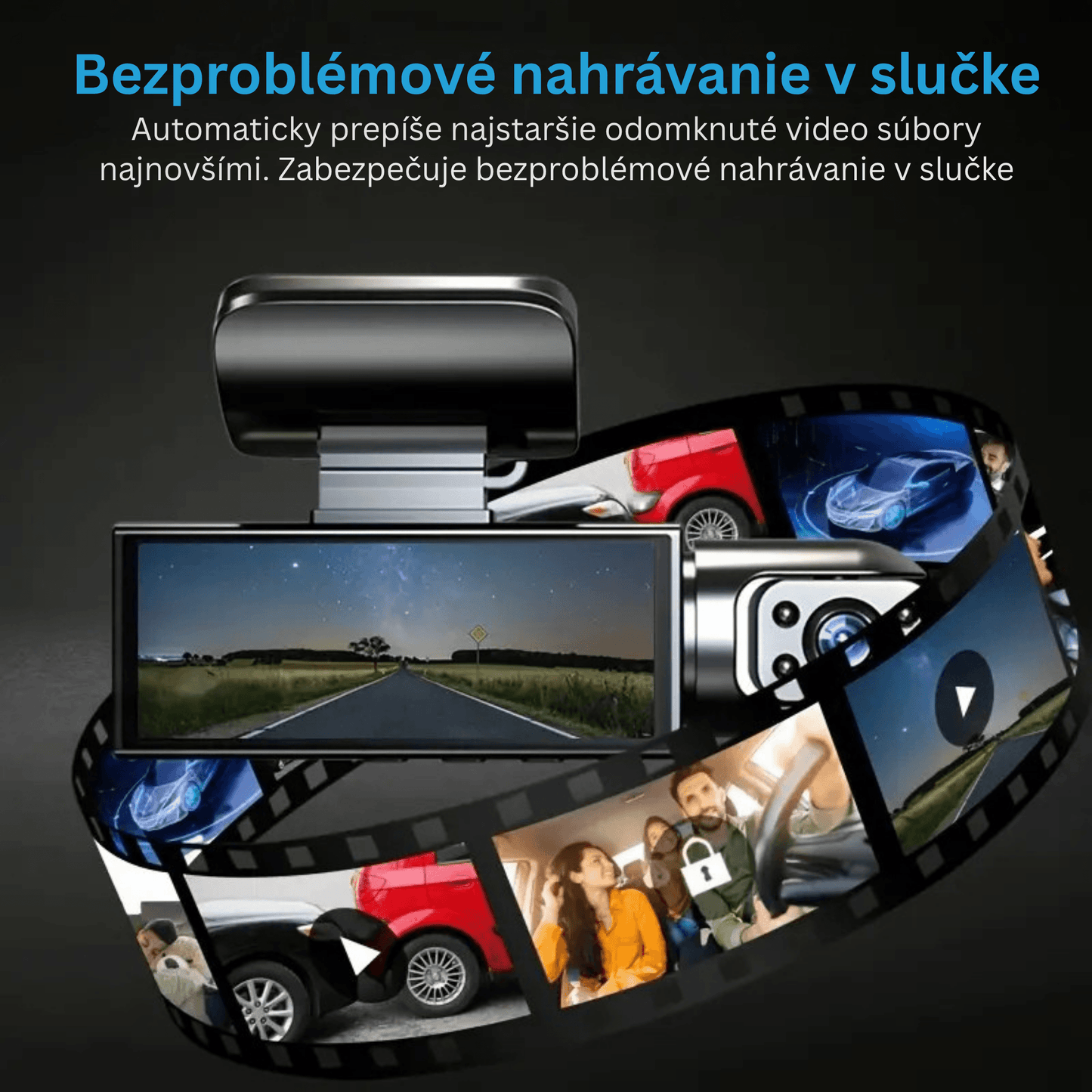 Dual-Lens Dash Camera with HD Night Vision - Autotrendix
