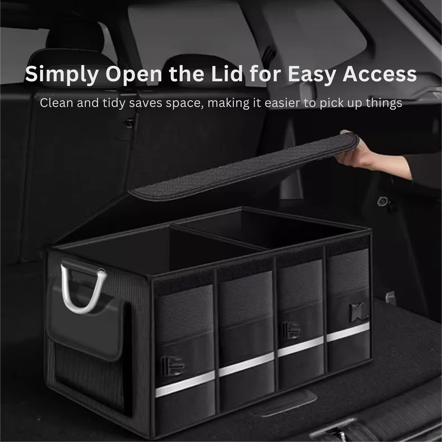 Heavy Duty 63L Car Trunk Organizer