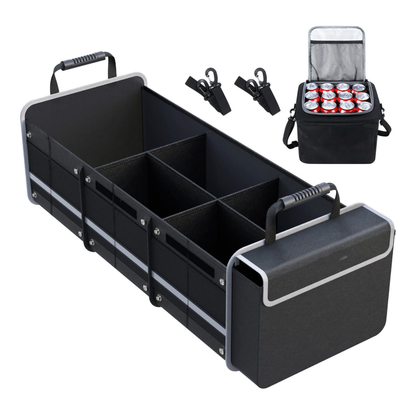 Heavy Duty 3-in-1 Car Trunk Organizer with Cooler Bag