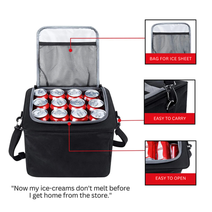 Heavy Duty 3-in-1 Car Trunk Organizer with Cooler Bag