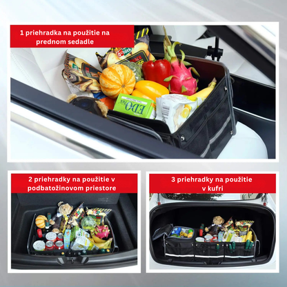 Heavy Duty 3-in-1 Car Trunk Organizer with Cooler Bag