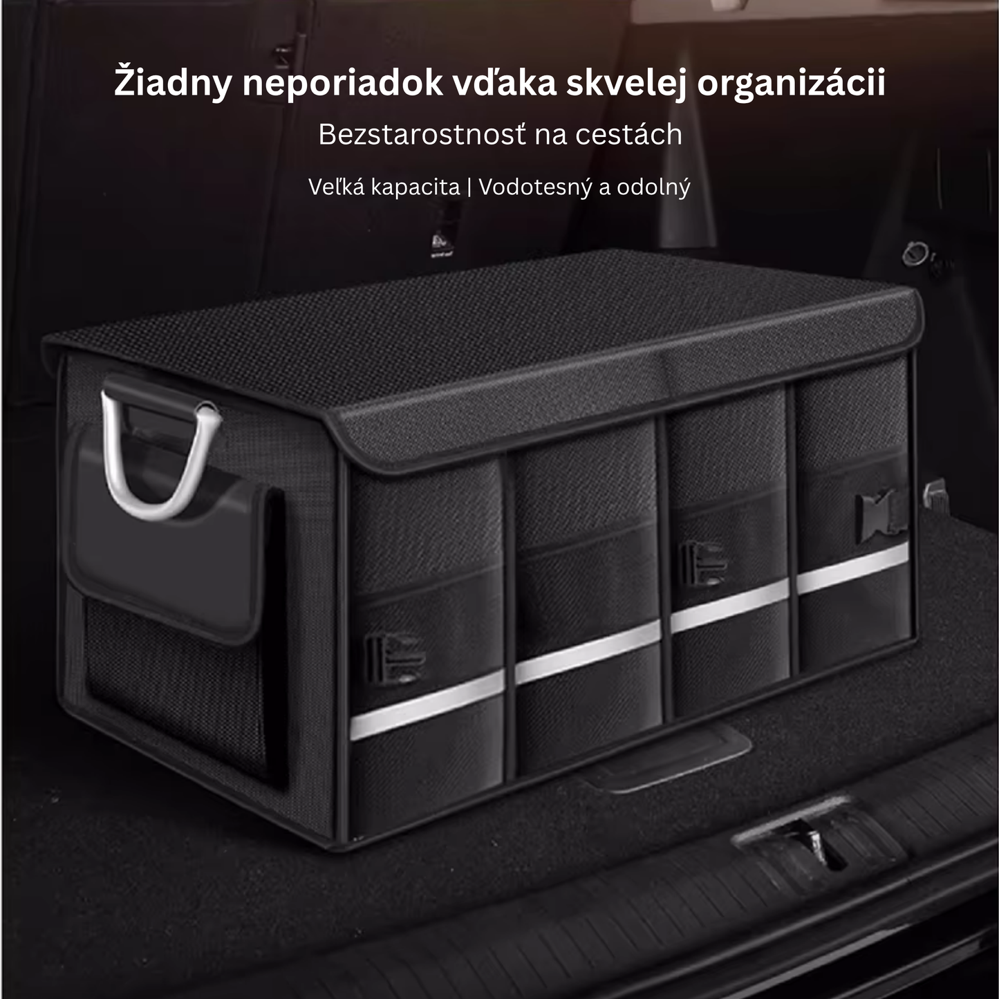 Heavy Duty 63L Car Trunk Organizer