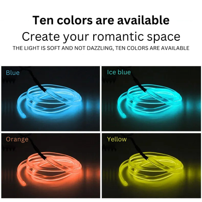 Neon LED Car Interior Lighting Strips 3m