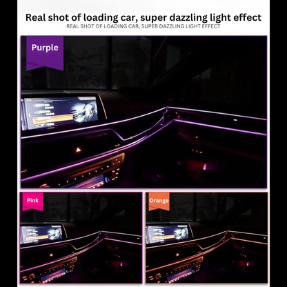 Neon LED Car Interior Lighting Strips 3m