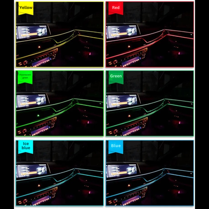 Neon LED Car Interior Lighting Strips 3m