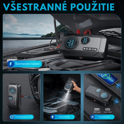 Portable Car Jump Starter & Air Compressor - Autotrendix