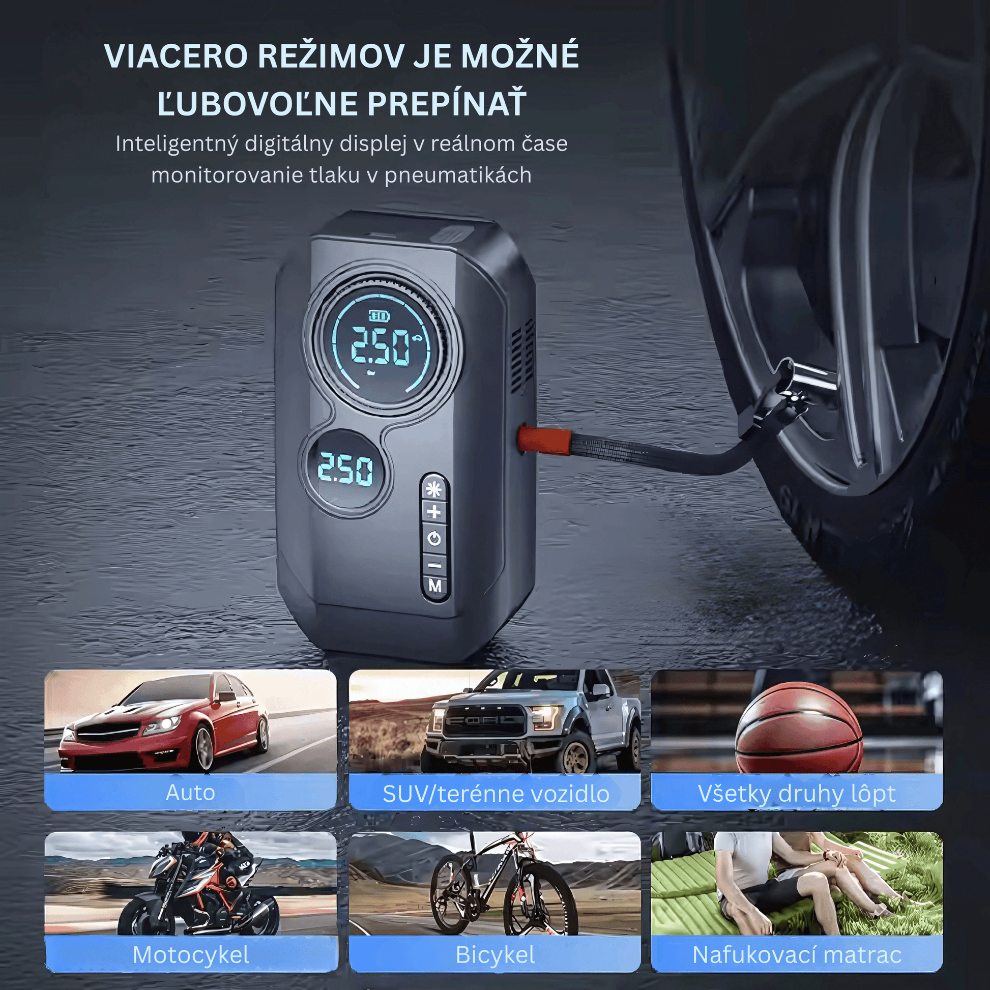 Portable Car Jump Starter & Air Compressor - Autotrendix