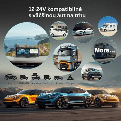 Portable CarPlay Screen with Rotatable 4K Dash Camera - Autotrendix