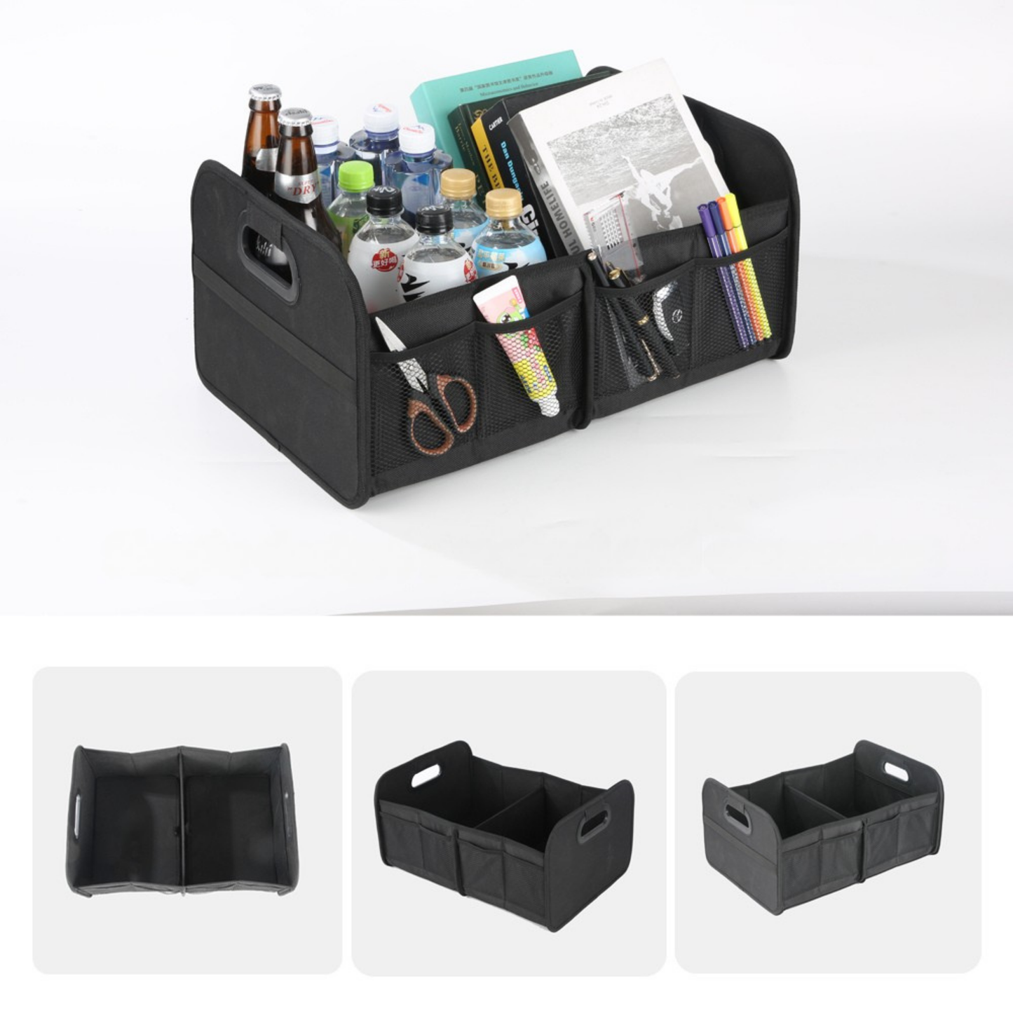 Portable Foldable Car Trunk Organizer 32l