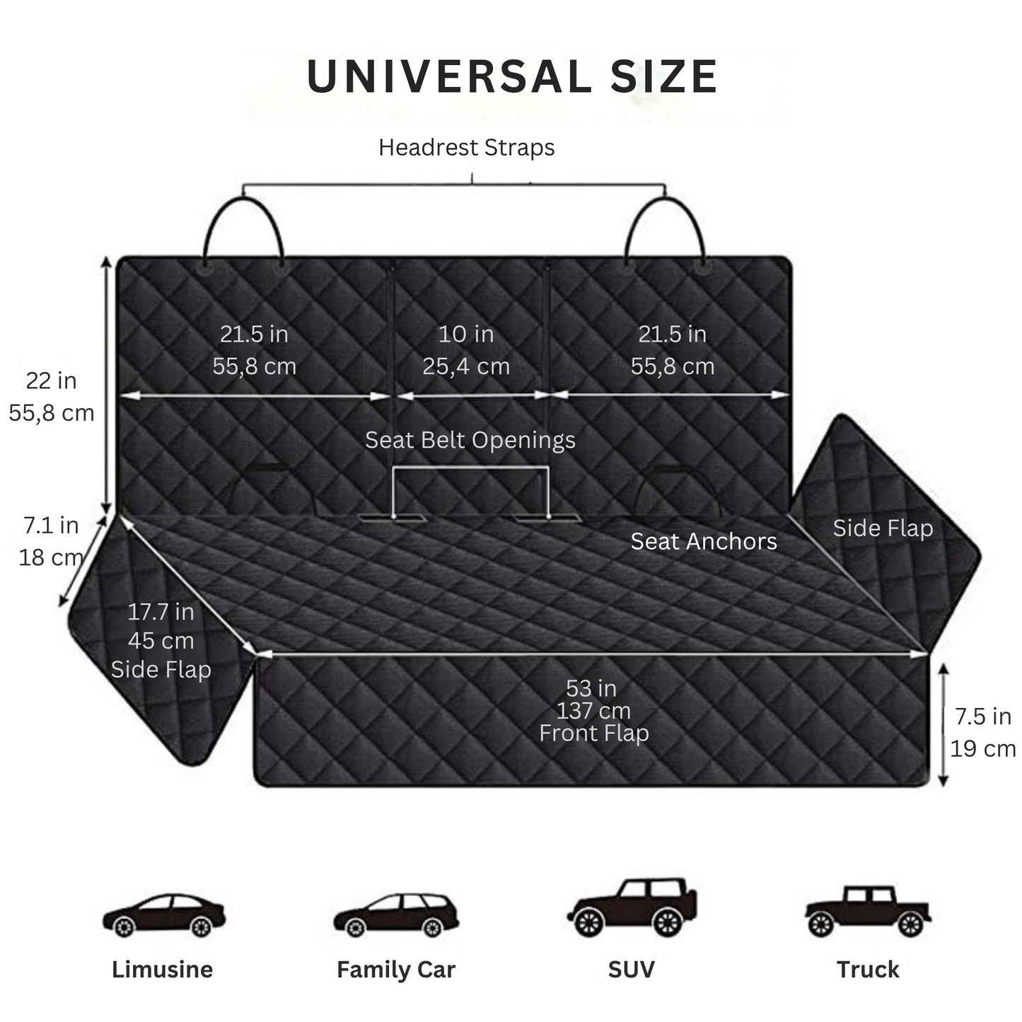 Scratchproof Dog Car Seat Cover