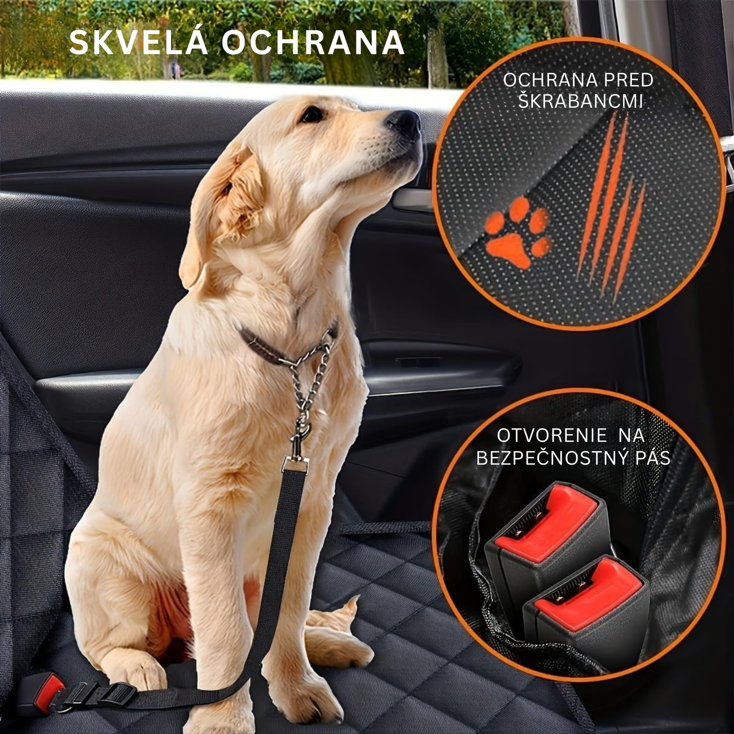 Scratchproof Dog Car Seat Cover