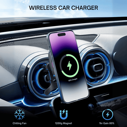 Smart Wireless Magnetic Car Charger - Autotrendix