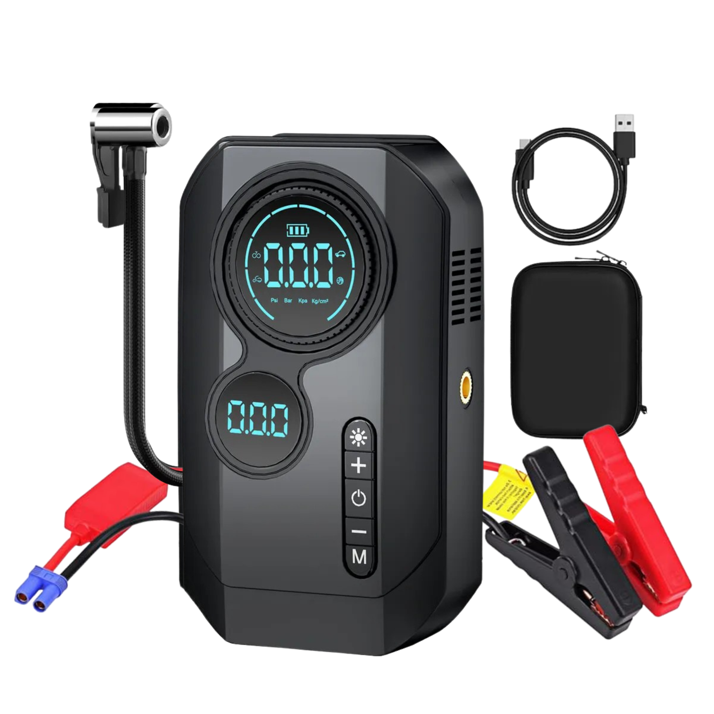 Portable Car Jump Starter & Air Compressor